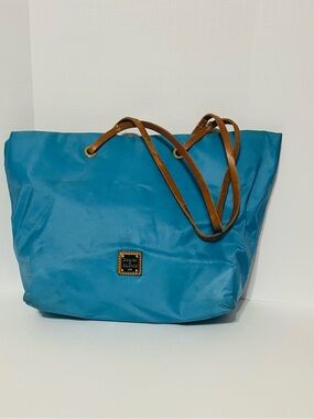 Dooney & Bourke Blue Nylon Tote Bag
